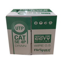 Airspace SAM-4444N SAM-4444N Rollo de 305 metros de Cable U/UTP CAT5e 4x2x24AWG LSZH. Conductor de cobre desnudo 24AWG. Aislamie