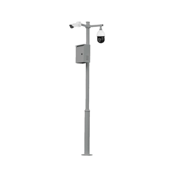 Airspace SAM-4828 SAM-4828 Báculo para CCTV. 4 metros de altura. Fabricado en acero galvanizado. Color gris
