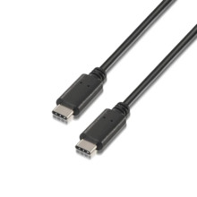 Aisens  Cable USB 2.0 3A C/M-C/M Negro 3.0M