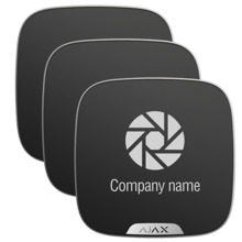 AJAX 10XAJ-BRANDPLATES-B Pack 10 cubiertas personalizables para sirena exterior - Color negro - Apto para uso exterior - No incl