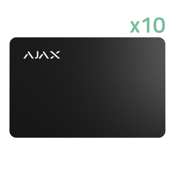 AJAX 10XAJ-PASS-B Tarjeta de acceso sin contacto - Tecnología Mifare DESFire® - Compatible con KeyPad Plus y KeyPad TouchScreen