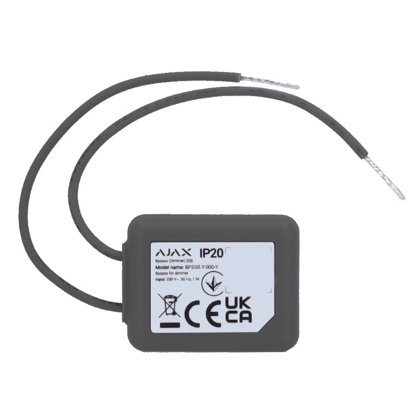 AJAX AJ-BYPASS-DIMMER Bypass para luz regulable - Evita parpadeo de luz - Compatible con AJ-LIGHTCORE-DIMMER - Alimentación 230 (7)