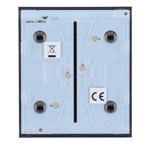 AJAX AJ-CENTERBUTTON-1G2W-GRA Panel táctil para interruptor de luz simple  - Compatible con AJ-LIGHTCORE-1G / -2W - Retroilumina (3)