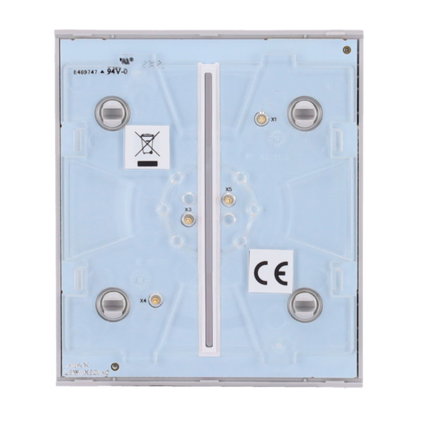 AJAX AJ-CENTERBUTTON-2G-FOG Panel táctil para interruptor de luz doble  - Compatible con AJ-LIGHTCORE-2G - Retroiluminación LED (3)