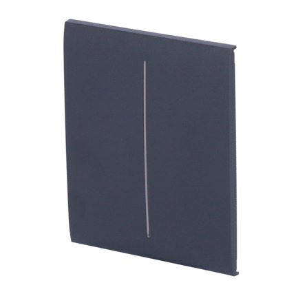 Comprar AJAX AJ-CENTERBUTTON-2G-GRA Panel táctil para interruptor de luz doble  - Compatible con AJ-LIGHTCORE-2G - Retroiluminación LED - Panel táctil central sin contacto - Color grafito - Ajax - LightSwitch CenterButton