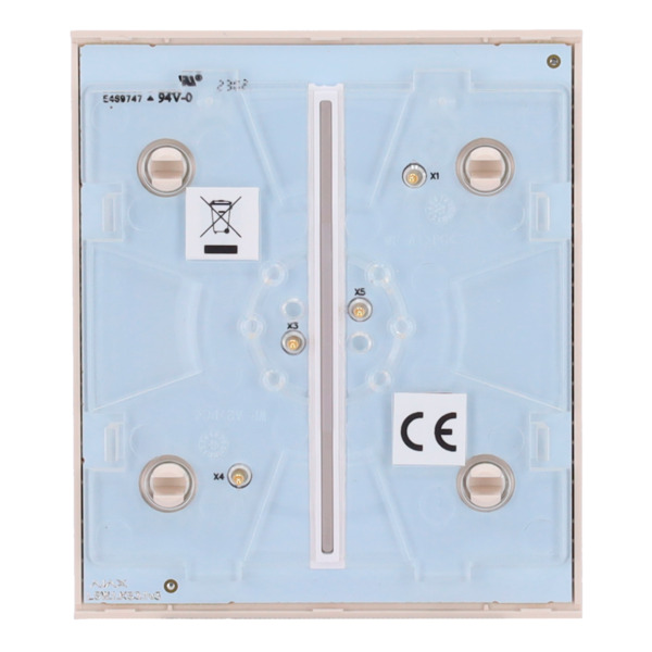 AJAX AJ-CENTERBUTTON-2G-IVO Panel táctil para interruptor de luz doble  - Compatible con AJ-LIGHTCORE-2G - Retroiluminación LED (3)