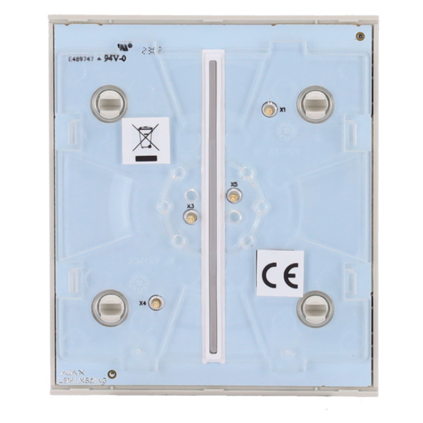AJAX AJ-CENTERBUTTON-2G-OYS Panel táctil para interruptor de luz doble  - Compatible con AJ-LIGHTCORE-2G - Retroiluminación LED (3)