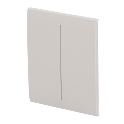 Comprar AJAX AJ-CENTERBUTTON-2G-OYS Panel táctil para interruptor de luz doble  - Compatible con AJ-LIGHTCORE-2G - Retroiluminación LED - Panel táctil central sin contacto - Color ostra - Ajax - LightSwitch CenterButton