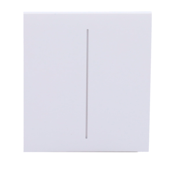 AJAX AJ-CENTERBUTTON-2G-W Panel táctil para interruptor de luz doble  - Compatible con AJ-LIGHTCORE-2G - Retroiluminación LED - (1)