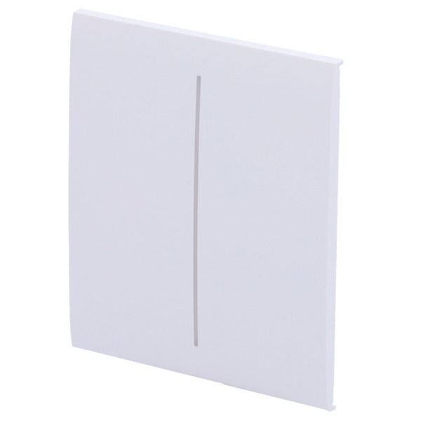 AJAX AJ-CENTERBUTTON-2G-W Panel táctil para interruptor de luz doble - Compatible con AJ-LIGHTCORE-2G - Retroiluminación LED -