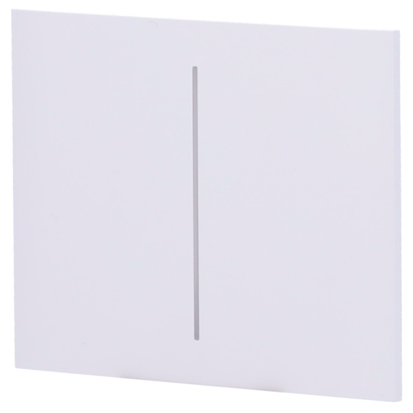 AJAX AJ-CENTERBUTTON-2G-W-VERT Panel táctil para interruptor doble vertical - Compatible con AJ-LIGHTCORE-2G-VERT - Retroilumina