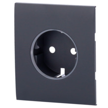 AJAX AJ-CENTERCOVER-GRA Tapa central para enchufe básico tipo F - Compatible con AJ-OUTLETCORE-BASIC - Protección contra polvo,