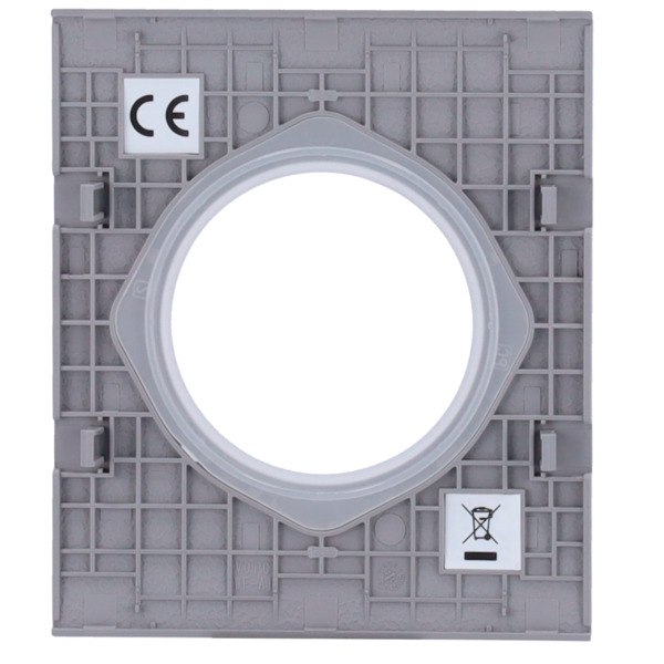 AJAX AJ-CENTERCOVER-GRE Tapa central para enchufe básico tipo F - Compatible con AJ-OUTLETCORE-BASIC - Protección contra polvo, (5)