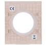 AJAX AJ-CENTERCOVER-IVO Tapa central para enchufe básico tipo F - Compatible con AJ-OUTLETCORE-BASIC - Protección contra polvo, (6)