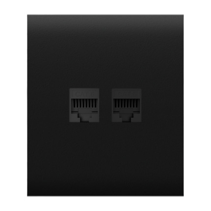 Comprar AJAX AJ-CENTERCOVER-LAN-B Tapa central para enchufe Ethernet - Compatible con AJ-OUTLETCORE-LAN-B - Requiere marco AJ-FRAME - Color negro