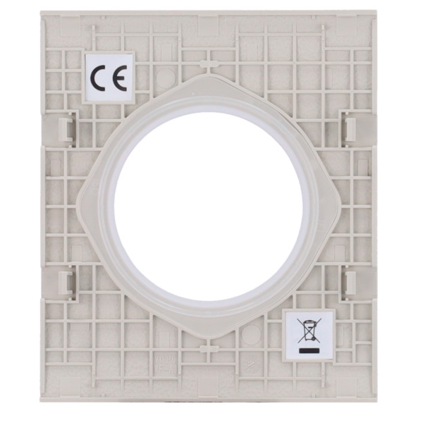 AJAX AJ-CENTERCOVER-OYS Tapa central para enchufe básico tipo F - Compatible con AJ-OUTLETCORE-BASIC - Protección contra polvo, (5)