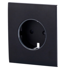AJAX AJ-CENTERCOVER-SMART-B Tapa central para enchufe inteligente tipo F - Compatible con AJ-OUTLETCORE-SMART - Indicador LED so
