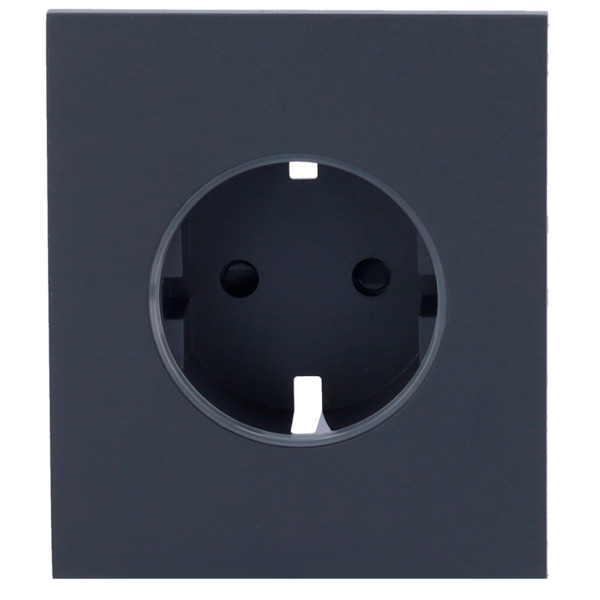 AJAX AJ-CENTERCOVER-SMART-GRA Tapa central para enchufe inteligente tipo F - Compatible con AJ-OUTLETCORE-SMART - Indicador LED (1)