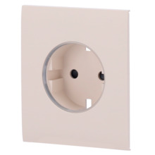 AJAX AJ-CENTERCOVER-SMART-IVO Tapa central para enchufe inteligente tipo F - Compatible con AJ-OUTLETCORE-SMART - Indicador LED