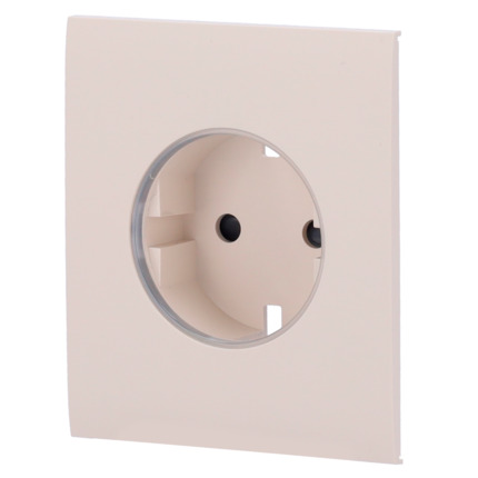Comprar AJAX AJ-CENTERCOVER-SMART-IVO Tapa central para enchufe inteligente tipo F - Compatible con AJ-OUTLETCORE-SMART - Indicador LED sobre estado del enchufe y consumo - Botón táctil para control manual - Retroalimentación LED - Color marfil