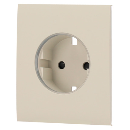 Comprar AJAX AJ-CENTERCOVER-SMART-OYS Tapa central para enchufe inteligente tipo F - Compatible con AJ-OUTLETCORE-SMART - Indicador LED sobre estado del enchufe y consumo - Botón táctil para control manual - Retroalimentación LED - Color ostra