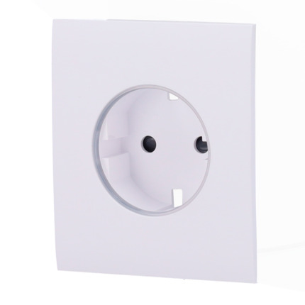 Comprar AJAX AJ-CENTERCOVER-SMART-W Tapa central para enchufe inteligente tipo F - Compatible con AJ-OUTLETCORE-SMART - Indicador LED sobre estado del enchufe y consumo - Botón táctil para control manual - Retroalimentación LED - Color blanco