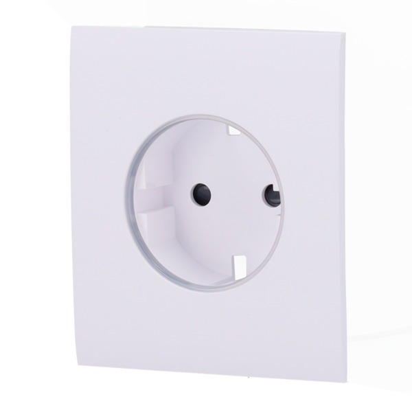 AJAX AJ-CENTERCOVER-SMART-W Tapa central para enchufe inteligente tipo F - Compatible con AJ-OUTLETCORE-SMART - Indicador LED so