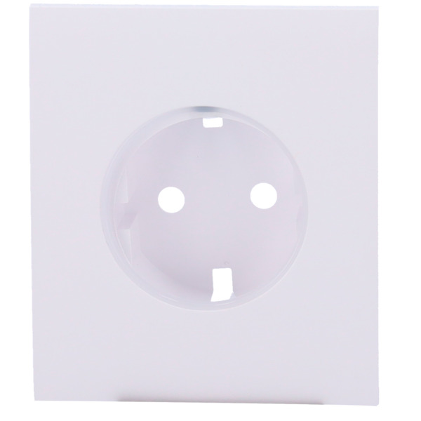 AJAX AJ-CENTERCOVER-W Tapa central para enchufe básico tipo F - Compatible con AJ-OUTLETCORE-BASIC - Protección contra polvo, sa (1)