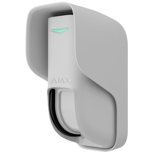 AJAX AJ-CURTAINOUTDOOR-W Detector exterior tipo cortina - Doble PIR tipo cortina y microondas (24 GHz) - Inalámbrico 868 MHz Jew