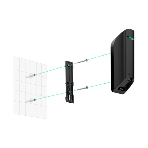 AJAX AJ-CURTAINPROTECT-B Detector PIR tipo cortina - Inalámbrico 868 MHz Jeweller - Certificado grado 2 - Alcance de detección c (5)