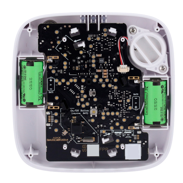 AJAX AJ-FIREPROTECT2-HSC-SB-W Detector de humo, termovelocimétricos y CO - Baterías integradas - Inalámbrico 868 MHz Jeweller - (7)