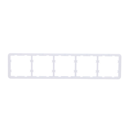 Comprar AJAX AJ-FRAME-5 Marco para cinco dispositivos - Compatible con 2 x AJ-SIDEBUTTON - Compatible con 3 x AJ-CENTERBUTTON - Ajax - LightSwitch Frame (5 seats)