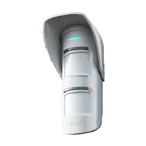 AJAX AJ-HOOD Visera para detector de exterior - Compatible con AJ-OUTDOORPROTECT-W - Apto para uso exterior - Color blanco (3)