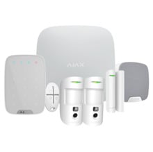 AJAX AJ-HUB2KIT-DP-PRO-W Kit de alarma profesional - Certificado Grado 2 - Comunicación Ethernet y dual SIM GPRS - Inalámbrico 8