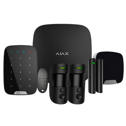 Comprar AJAX AJ-HUB2KIT4G-DP-PHOD-B Kit de alarma profesional - Certificado Grado 2 - Comunicación Ethernet / dual SIM 4G - Inalámbrico 868 MHz Jeweller y Wings - Ajax HUB 2 4G, 2 PIRCAM PhOD, 1 teclado - 1 contacto magnético,1 mando y 1 sirena interior