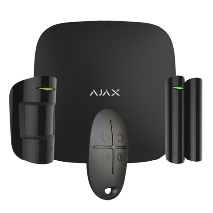 Comprar AJAX AJ-HUBKIT-B Kit de alarma profesional - Certificado Grado 2 - Comunicación Ethernet y GPRS - Inalámbrico 868 MHz Jeweller - Hasta 100 entradas inalámbricas - App Móvil y Software PC
