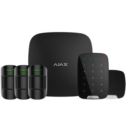 Comprar AJAX AJ-HUBKIT-RENOVE1-B Kit de alarma profesional - Certificado Grado 2 - Comunicación Ethernet y GPRS - Inalámbrico 868 MHz Jeweller - Hasta 100 dispositivos inalámbricos - App Móvil y Software PC