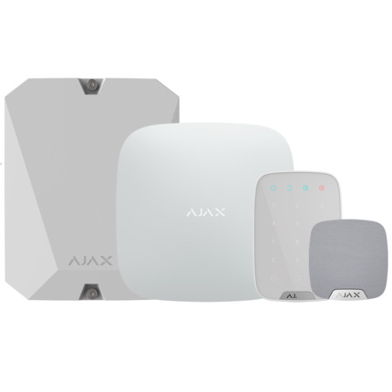 Comprar AJAX AJ-HUBKIT-RENOVE2-W Kit de alarma profesional - Certificado Grado 2 - Comunicación Ethernet y GPRS - Inalámbrico 868 MHz Jeweller - Hasta 100 dispositivos inalámbricos - App Móvil y Software PC