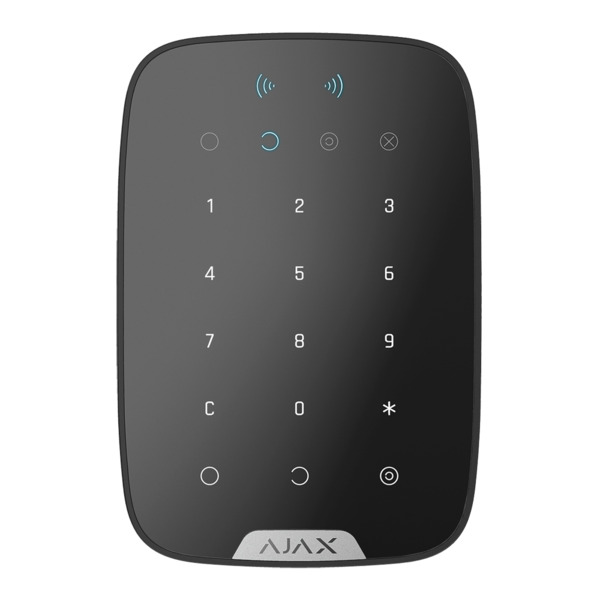 AJAX AJ-KEYPADPLUS-B Teclado independiente con lector - Bidireccional - Certificado grado 2 - Inalámbrico 868 MHz Jeweller - Arm
