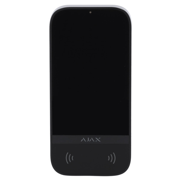AJAX AJ-KEYPADTOUCHSCREEN-B Teclado con pantalla IPS táctil y lector RFID - Armado/desarmado total o por grupos - Control de los (1)