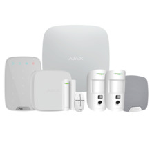 AJAX AJ-KITAVANZADO-W Kit de alarma profesional - Certificado Grado 2 - Comunicación Ethernet / dual SIM 4G - Inalámbrico 868 MH