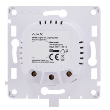 AJAX AJ-LIGHTCORE-2G Relé para interruptor de luz inteligente doble  - Inalámbrico 868 MHz Jeweller - Alcance de comunicación ha