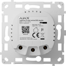 AJAX AJ-LIGHTCORE-2W-VERT Relé para interruptor de luz conmutable vertical - Inalámbrico 868 MHz Jeweller - Alcance de comunicac