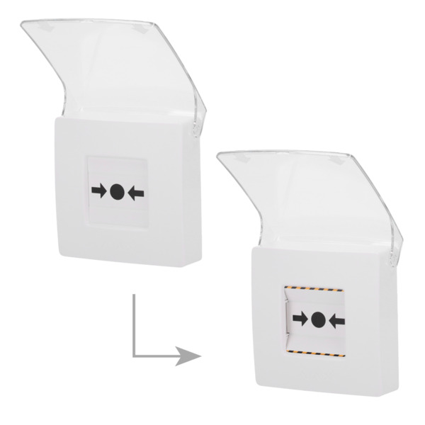 AJAX AJ-MANUALCALLPOINT-WHITE Botón manual de alarma de incendio blanco - Inalámbrico 868 MHz Jeweller - Botón alarma incendio o (1)