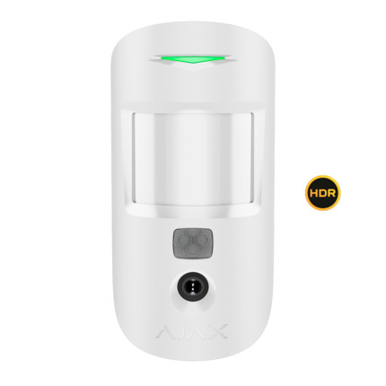 Comprar AJAX AJ-MOTIONCAM-HDR-W Fotodetector - Grado 2 - Sustituye a AJ-MOTIONCAM-W - Tecnología HDR - Envío de imágenes hasta VGA (640x480) - Hasta 5 imágenes por detección - Antimascotas / Rango de detección 12 m