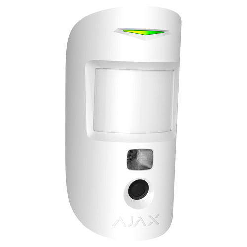 AJAX AJ-MOTIONCAM-W Fotodetector PIR bidireccional - Certificado grado 2 - Inalámbrico 868 MHz Jeweller - Envío de imágenes hast