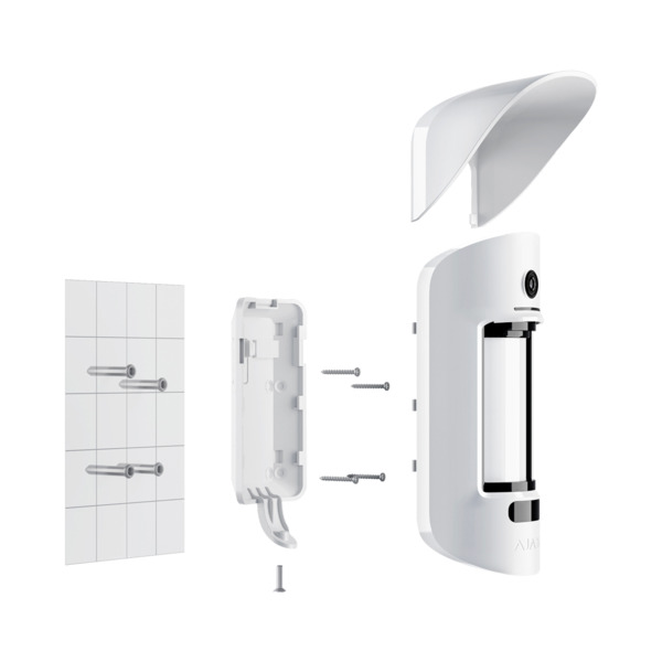 AJAX AJ-MOTIONCAMOUTDOOR-W Fotodetector PIR exterior - Inalámbrico 868 MHz Jeweller -  Detección de 3 a 15 m - Antimasking - Inm (9)