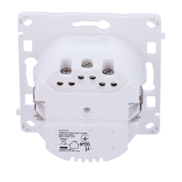 AJAX AJ-OUTLETCORE-SMART Relé para enchufe inteligente tipo F - Inalámbrico 868 MHz Jeweller - Alcance de comunicación hasta 110 (5)