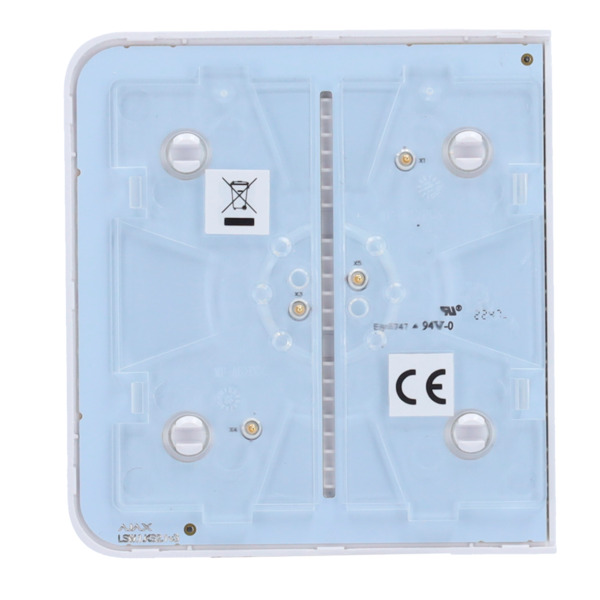 AJAX AJ-SIDEBUTTON-1G2W-W Panel táctil para un interruptor de luz - Compatibilidad con AJ-LIGHTCORE-1G / -2W - Retroiluminación (3)