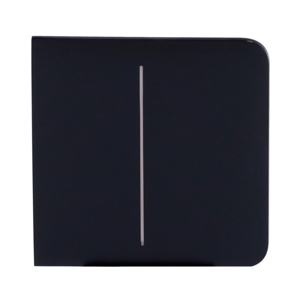 AJAX AJ-SIDEBUTTON-2G-B Panel táctil para un interruptor doble de luz - Compatible con AJ-LIGHTCORE-2G - Retroiluminación LED - (1)